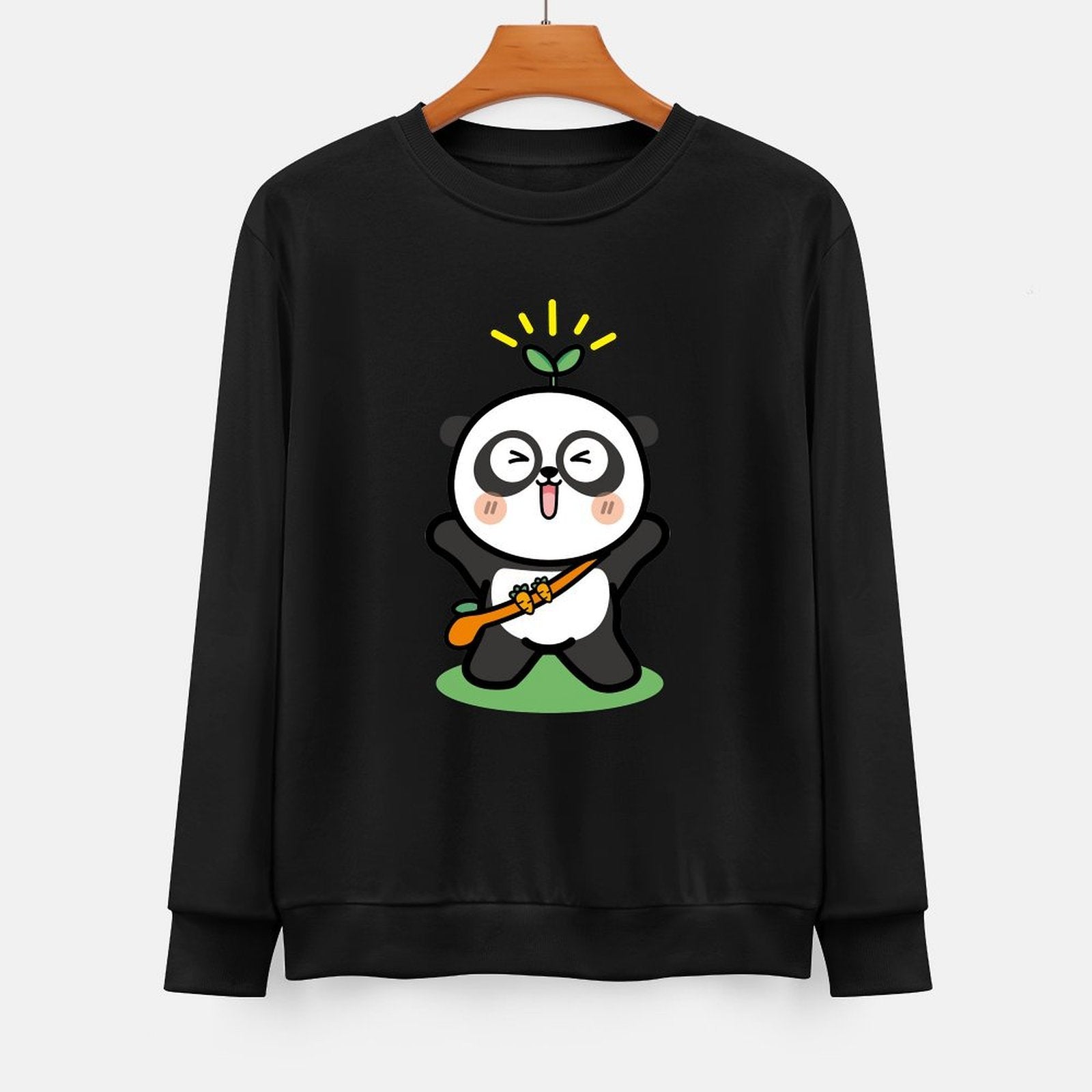 Front Patterned Long Sleeve TopTear-Resistant Wrinkle-Free